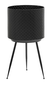 Kwietnik metalowy Indian czarny Nordal