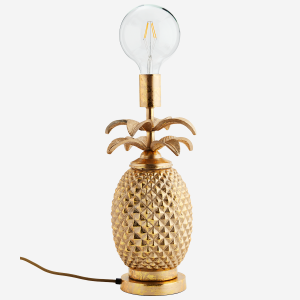 Lampa stołowa złoty ananas Madam Stoltz